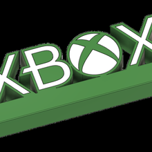 Xbox gros logo gadget Microsoft classique séries 360 jeu upcrid 3d print model - Mito3D