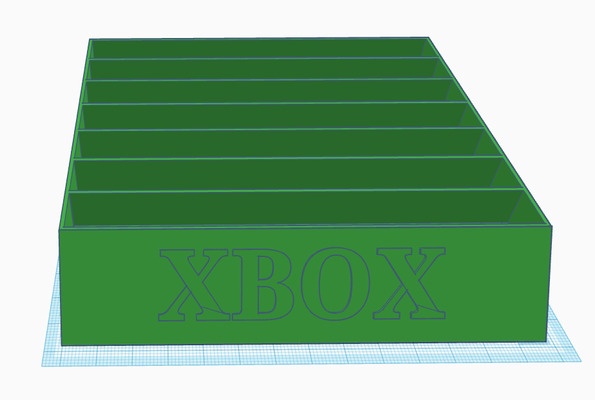 xbox scatola ordinamento cd scatole gadget 3d print model - Mito3D