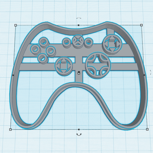 xbox controle de corte cookies a casa cortantes horno cocina juego joystick cortante galletas o 3D print model - Mito3D