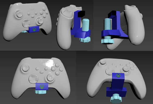 xbox manette supporter table séries 3d print model - Mito3D