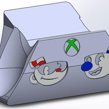 xbox cuphead base juego video juegos de uno la controles 3d print model - Mito3D
