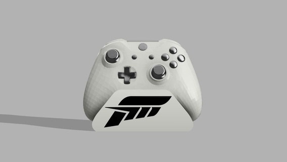 Xbox Forza logo supporter manette soporte 3d print model - Mito3D