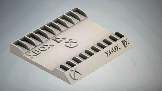 xbox juego soporte caso funda serie x 3d print model - Mito3D