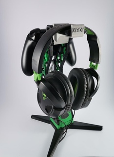 xbox headset & controller stand game headphones headphone 3d print model - Mito3D