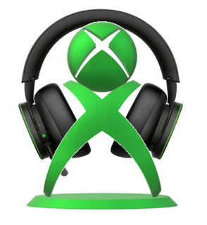 Xbox casque titulaire soutien Jeux écouteurs Microsoft boîte 3d print model - Mito3D