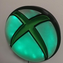 xbox LED lámpara decoración jugador 3d print model - Mito3D