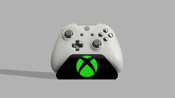Xbox logo supporter manette soporte 3d print model - Mito3D