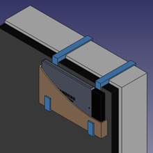 xbox one - supporto per ssd esterno juego apoyo de uno 3d print model - Mito3D