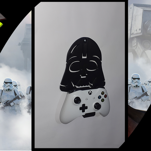 xbox ps4 kontrolör ayakta durmak Darth Vader star savaşlar video oyunları oyunlar duvara monte xboxone Yıldız Savaşları Darthvader 3D print model - Mito3D