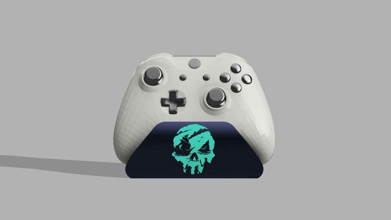 Xbox mer voleurs logo supporter manette soporte 3d print model - Mito3D