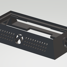 xbox dizi + hdd ayakta durmak daire delikler oyun sss 3d print model - Mito3D