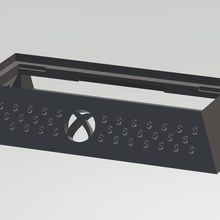 xbox serie + hdd estante soporte agujeros juego sss 3d print model - Mito3D