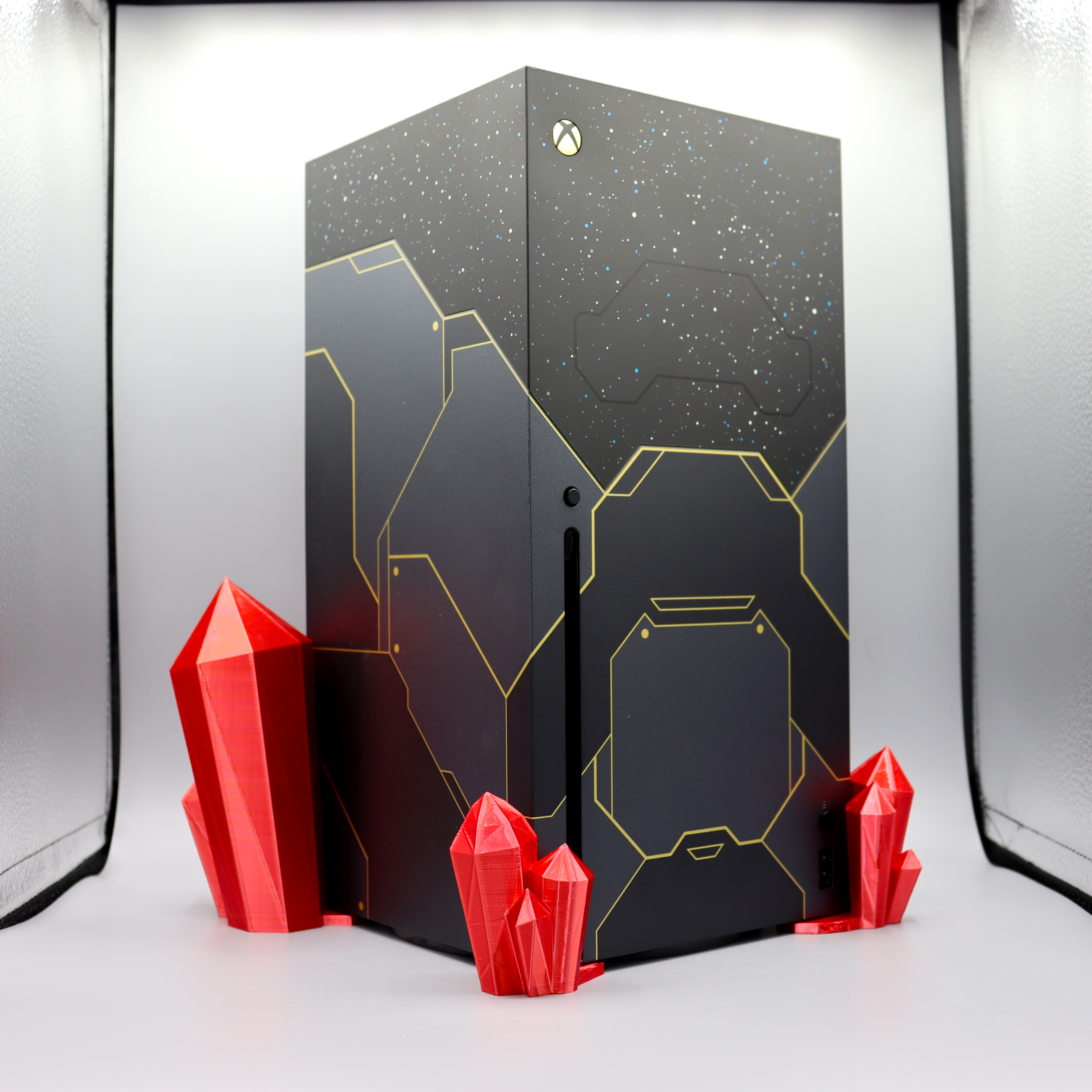 xbox serie cristal cor juego decoración 3D print model - Mito3D