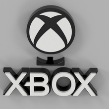 Xbox signe enseigne salle jeux jouet décoration 3d print model - Mito3D