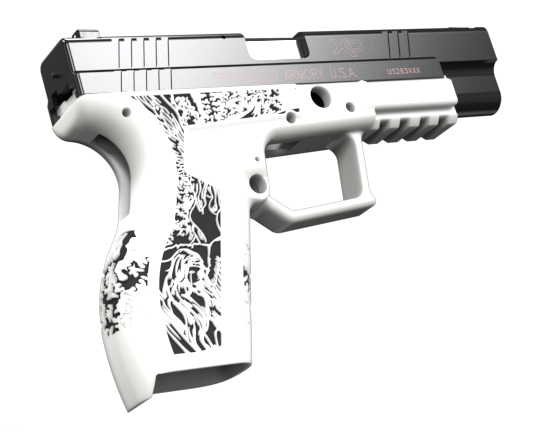 xd 9 40 dimensione piena Morte tiranni glock nero loto 3D print model - Mito3D