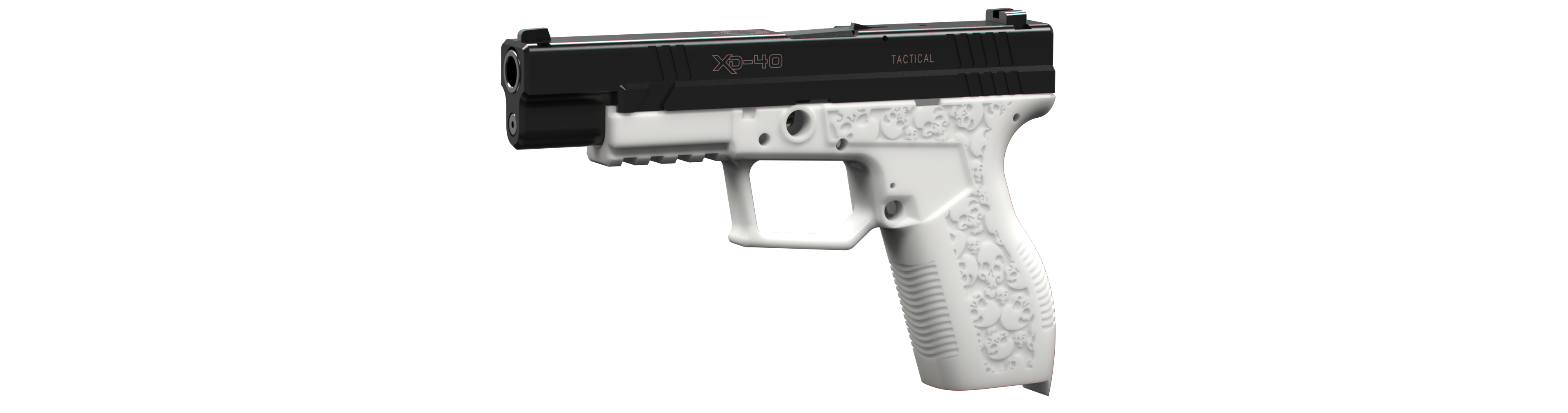 xd 9 40 tamanho real ossuário glock Preto lótus 3D print model - Mito3D