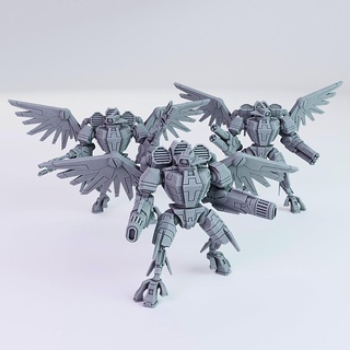 xe9 demolisher angel battlesuit greater good crisis space communist fusion burst miniature 3d print model - Mito3D