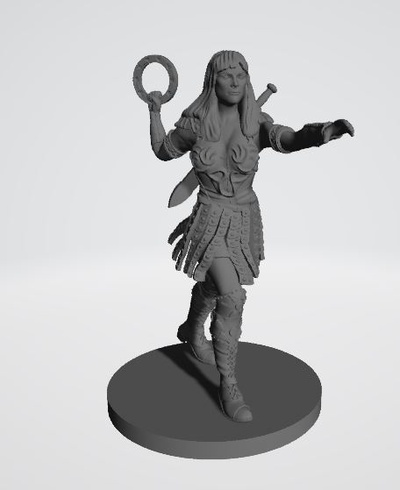 xena prinzessin krieger spiel zombizide kunst spielzeug miniatur kriegs spiele serie herkules knall theorie fantasie mittelalterlich ritter 3d print model - Mito3D