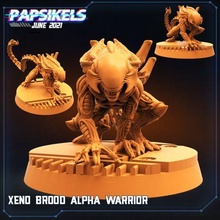 xeno covata alfa guerriero alieni sci fi avp creature 3d print model - Mito3D