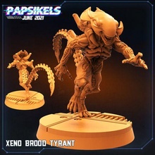xeno brood tyrant aliens sci-fi avp creatures 3d print model - Mito3D