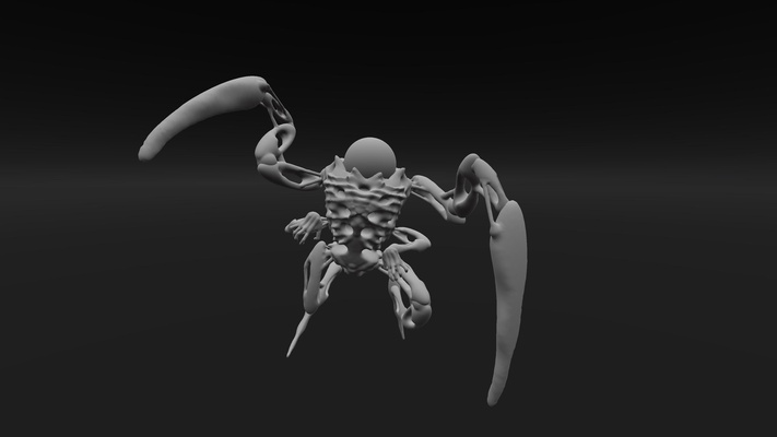 ksenomorf 1 olumsuz uzay 28 oyun masaüstü minyatür grimdark sci fi nekronot soruşturmacı retinue savaşçı siyah delik elfler büyücü yabancı ksenomorfik 3d print model - Mito3D