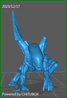 xenomorfo 7 juego depredador extraterrestre monstruo ataque espacio pandilla enemigo figurilla personaje mini miniatura 32mm rpg 3d print model - Mito3D
