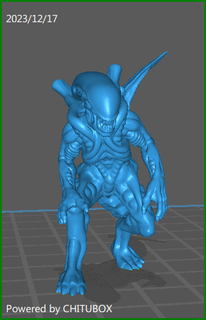 xenomorph 8 Game predator alien monster extraterrestrial attack space gang enemy figurine character game mini miniature 32mm rpg 3d print model - Mito3D