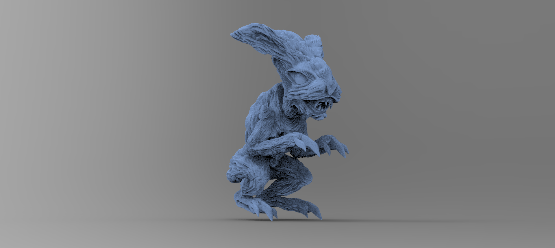 xenomorfo coniglietto alieno 3d 3D print model - Mito3D