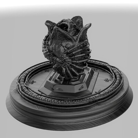 xenomorph uovo facehugger art monster alien 3D print model - Mito3D