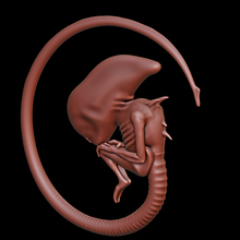 xenomorph embryo art alien predator giger birth machine 3d print model - Mito3D
