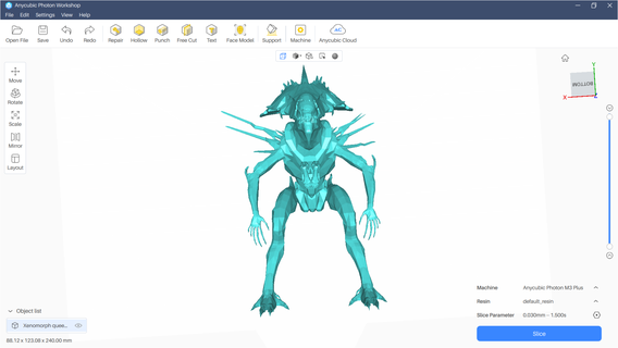 xenomorfo reina extraterrestre 3d print model - Mito3D