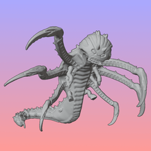 xenos hungerer due coppie di falci tentacolo versione gioco animale wargames-giochi guerra in miniatura 3d print model - Mito3D
