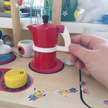 xenos mokka espresso pot poignée utilisé jouet la maison cuisine à manger de espresse 3d print model - Mito3D