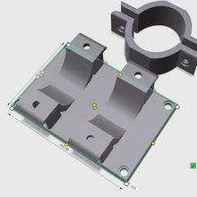 xiaomi m365 superficie apoya clips batería caja varilla 3d print model - Mito3D