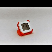 xiaomi mi mija humidity & temperature sensor case gadget magnetic magnet holder base 3d print model - Mito3D
