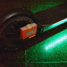 xiaomi mi pro 2 electric scooter rgb led strip power bank holder gadget mipro2 mipro s1 light batteries m365 3d print model - Mito3D