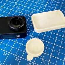 xiaomi mijia 4k protéger gadget boîtier de la caméra pac le bouchon d'objectif 3d print model - Mito3D