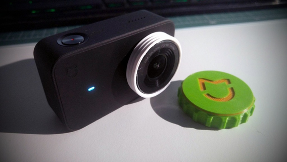 xiaomi mijia 4k filettato lente cap telecamera 3d print model - Mito3D