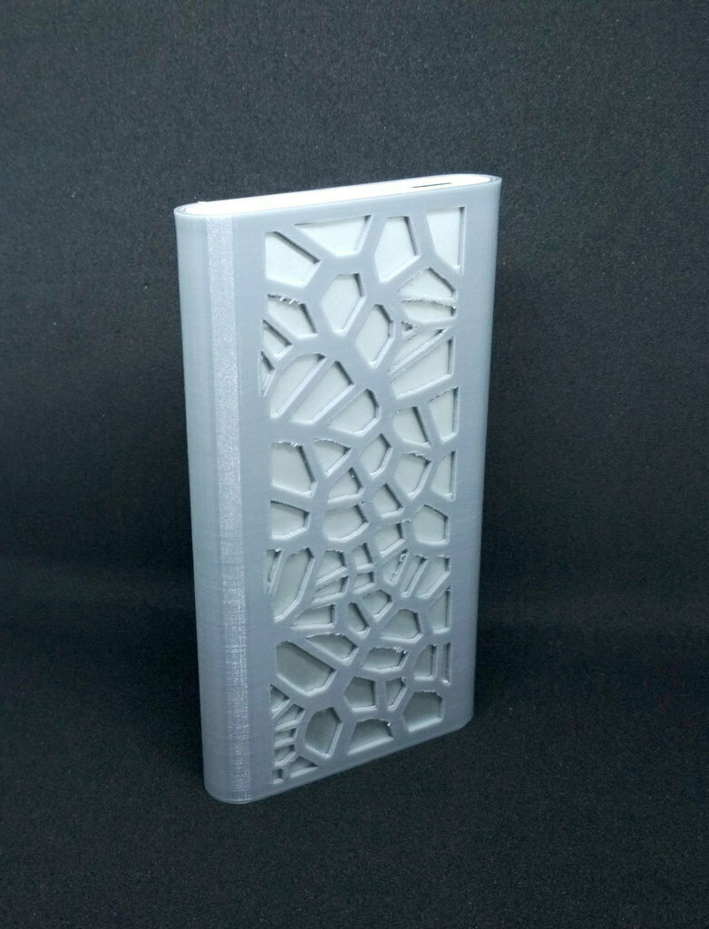 xiaomi banco 10000mah 2i caso bainha Voronoi Móvel phone smartpone tábua 3D print model - Mito3D