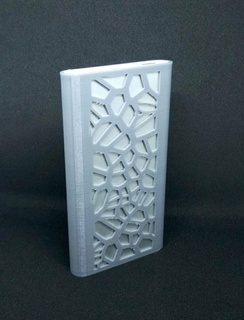 xiaomi banco 10000mah 2i caso bainha Voronoi Móvel phone smartpone tábua 3d print model - Mito3D