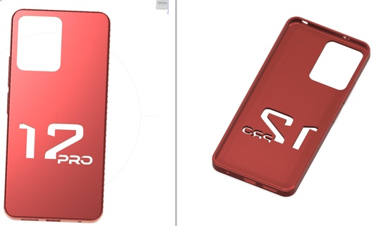 xiaomi redmi note 12 pro - logo case smartcase cover housing phone smartphone mobile 3d print model - Mito3D
