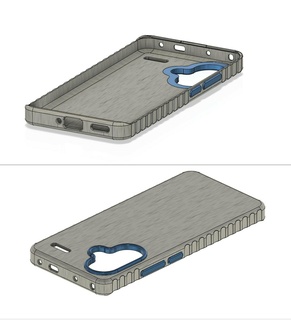 xiaomi redmi note 13 pro+ wavy open case smartcase cover housing phone smartphone tpu mobile pro 3d print model - Mito3D