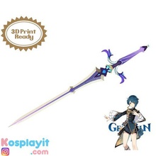 xingqiu spada sacrificale digitale 3d modello genshin impatto stampa Stampa stl cosplay gioco 3d print model - Mito3D