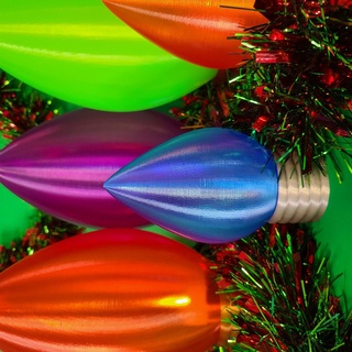 Navidad ligero LED velas bulbo florero 3d print model - Mito3D