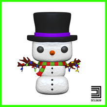 Noël joyeux bonhomme neige Père claus funko pop 3d print model - Mito3D