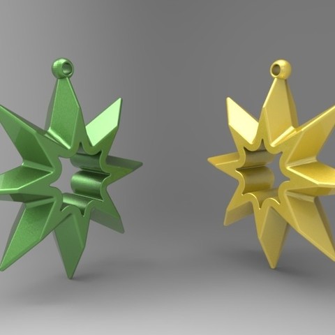 xmas star home 3D print model - Mito3D