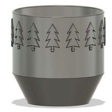 xmas tree bowl christmas household 3d print model - Mito3D