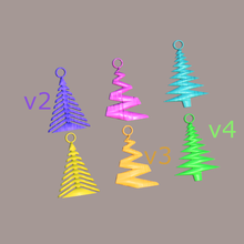 xmas tree earrings set fashion earring sci-fi pendant pendants newyear happy science fiction idealab holidays celebrate christmas 3d print model - Mito3D