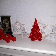 árbol de navidad petg gadget los gadgets xmass la diversión art rojo decoración casa 3d print model - Mito3D