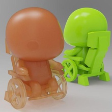 x-men du professeur charles xavier jeu de marvel plakit purakito les jouets fauteuil roulant 3d print model - Mito3D